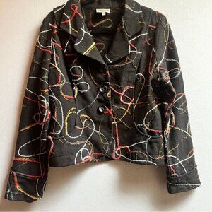 Ou Empereur Ou Rien Montreal wool embroidered blazer jacket Sz 13